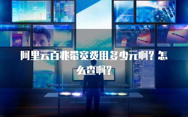 阿里云百兆带宽费用多少元啊?怎么查啊?