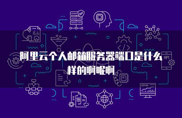 阿里云个人邮箱服务器端口是什么样的啊呢啊