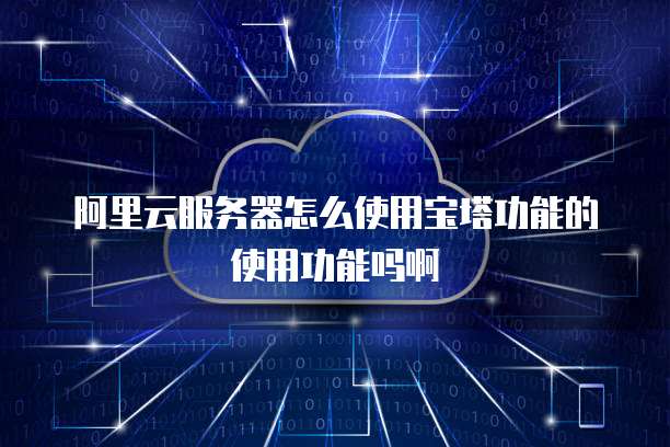 阿里云服务器怎么使用宝塔功能的使用功能吗啊