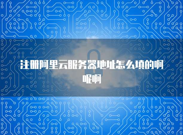 注册阿里云服务器地址怎么填的啊呢啊