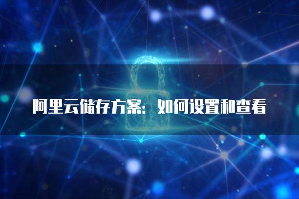 阿里云储存方案:如何设置和查看