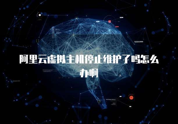 阿里云虚拟主机停止维护了吗怎么办啊