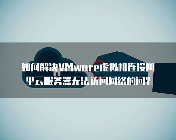 如何解决VMware虚拟机连接阿里云服务器无法访问网络的问?