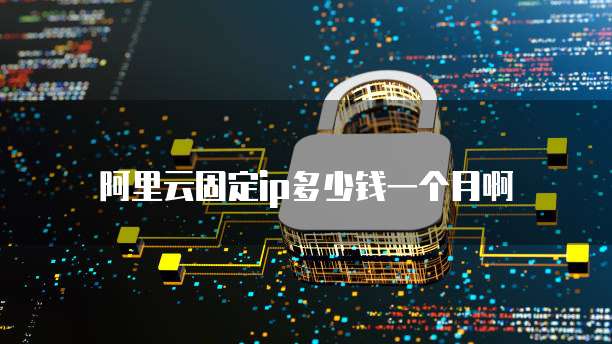 阿里云固定ip多少钱一个月啊