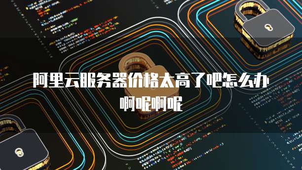 阿里云服务器价格太高了吧怎么办啊呢啊呢