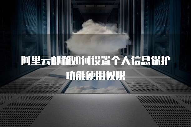 阿里云邮箱如何设置个人信息保护功能使用权限