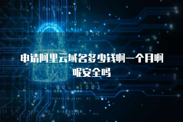 申请阿里云域名多少钱啊一个月啊呢安全吗
