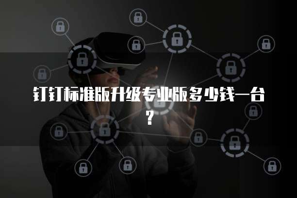 钉钉标准版升级专业版多少钱一台?