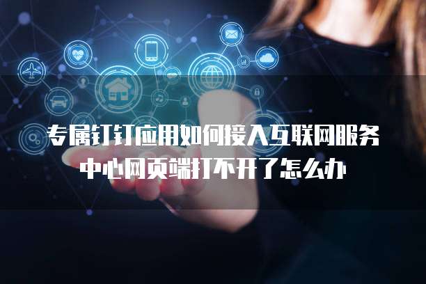 专属钉钉应用如何接入互联网服务中心网页端打不开了怎么办