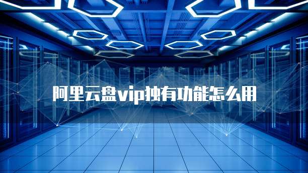 阿里云盘vip独有功能怎么用