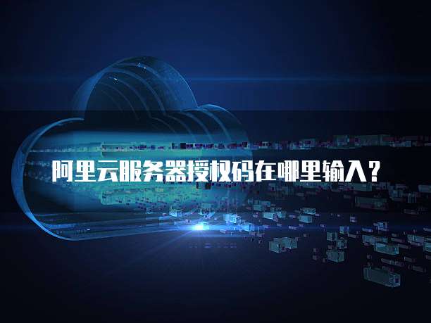 阿里云服务器授权码在哪里输入?
