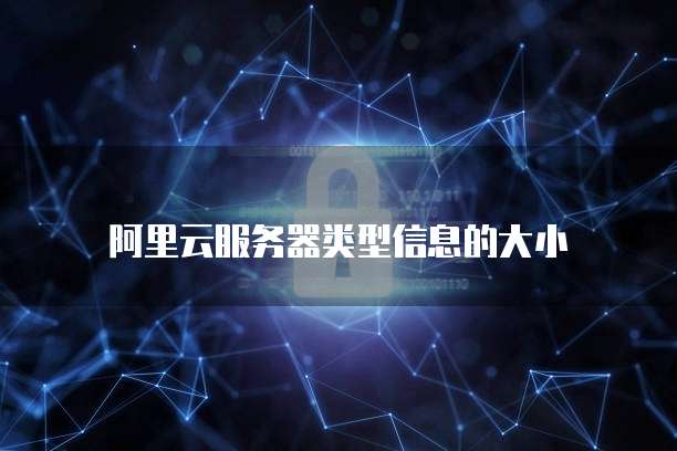 阿里云服务器类型信息的大小