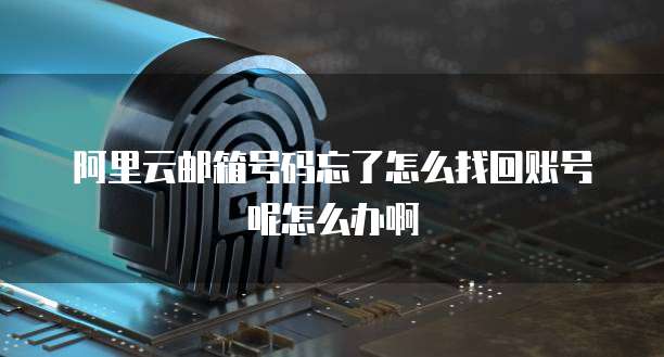 阿里云邮箱号码忘了怎么找回账号呢怎么办啊