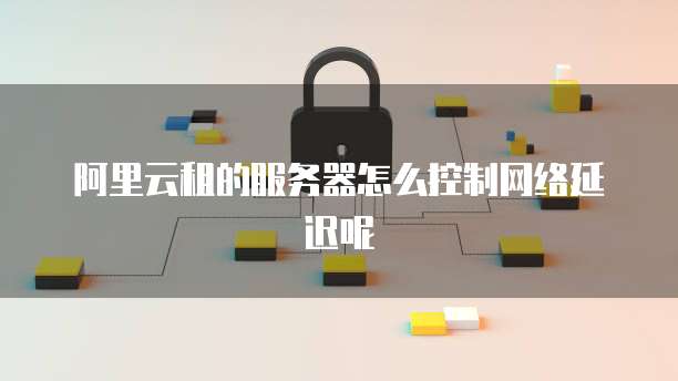 阿里云租的服务器怎么控制网络延迟呢