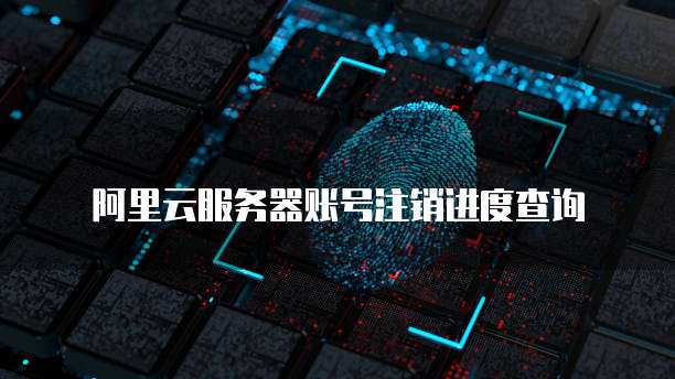 阿里云服务器账号注销进度查询