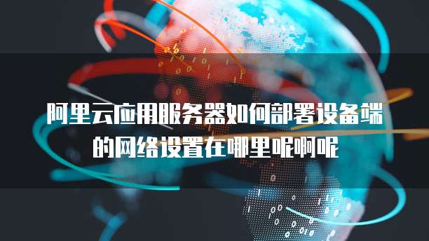 阿里云应用服务器如何部署设备端的网络设置在哪里呢啊呢