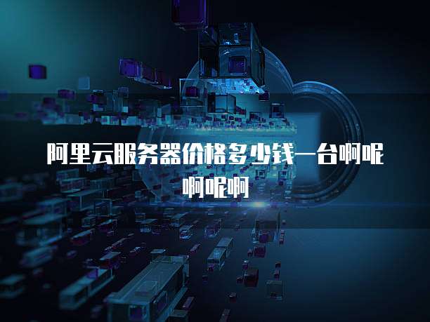 阿里云服务器价格多少钱一台啊呢啊呢啊