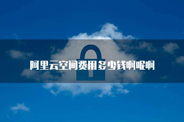阿里云空间费用多少钱啊呢啊