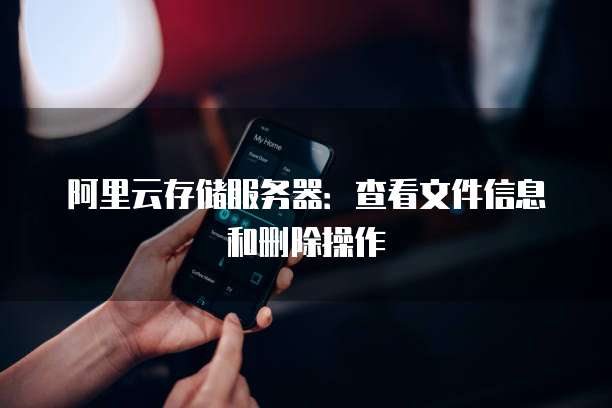 阿里云存储服务器:查看文件信息和删除操作