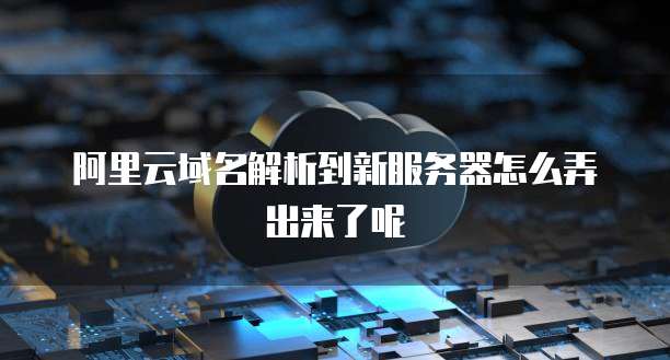 阿里云域名解析到新服务器怎么弄出来了呢