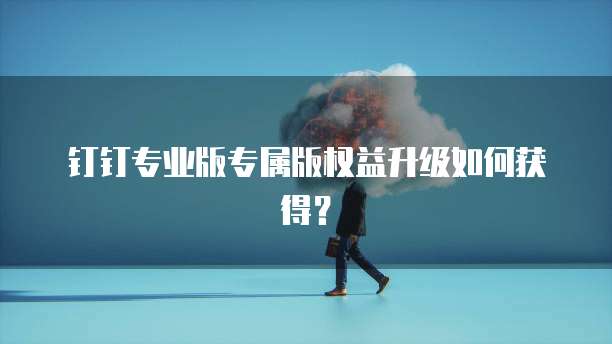 钉钉专业版专属版权益升级如何获得?