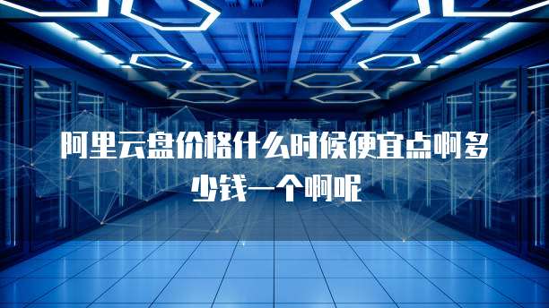 阿里云盘价格什么时候便宜点啊多少钱一个啊呢