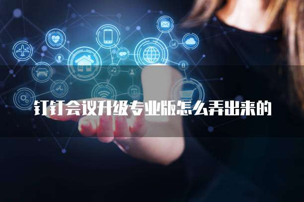 钉钉会议升级专业版怎么弄出来的