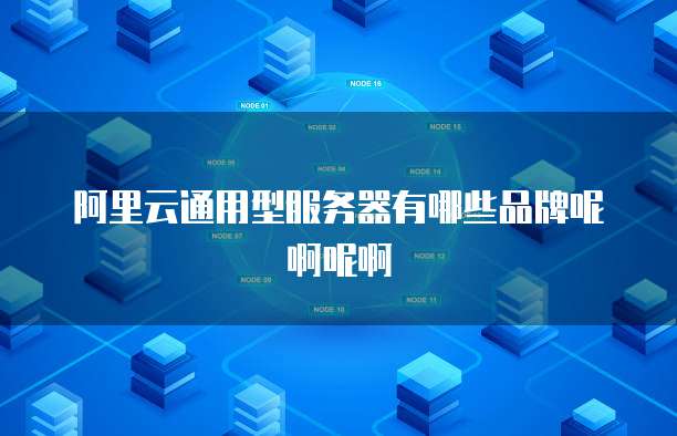 阿里云通用型服务器有哪些品牌呢啊呢啊