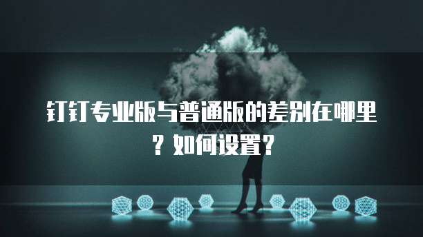 钉钉专业版与普通版的差别在哪里？如何设置？