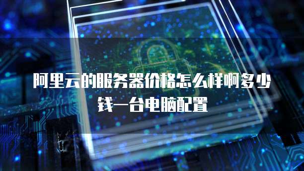 阿里云的服务器价格怎么样啊多少钱一台电脑配置