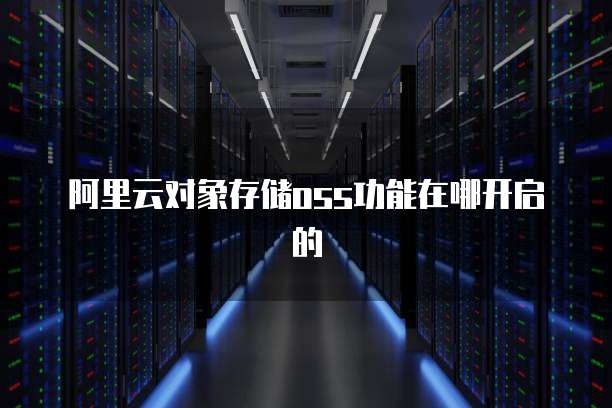 阿里云对象存储oss功能在哪开启的
