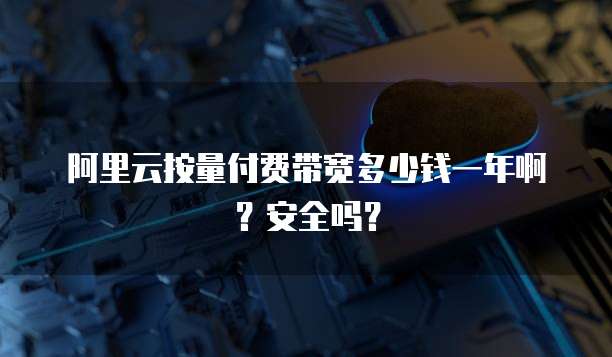 阿里云按量付费带宽多少钱一年啊?安全吗?