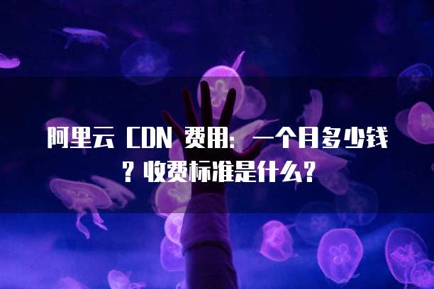 阿里云 CDN 费用:一个月多少钱?收费标准是什么?