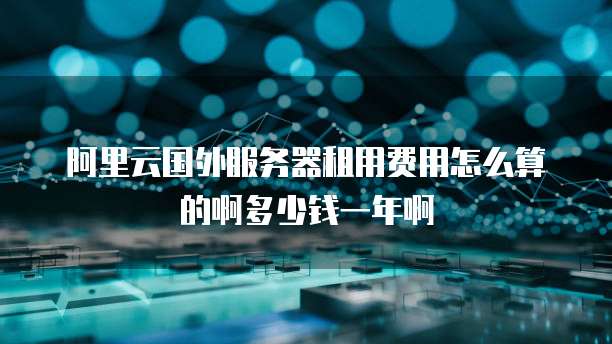 阿里云国外服务器租用费用怎么算的啊多少钱一年啊