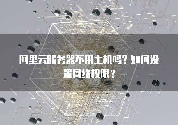 阿里云服务器不用主机吗?如何设置网络权限?
