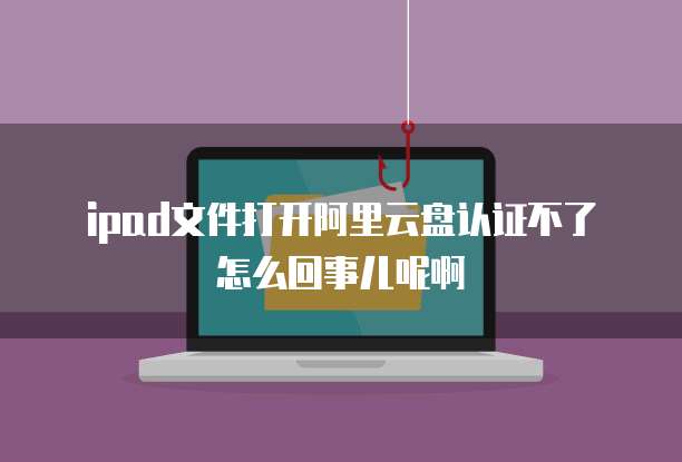 ipad文件打开阿里云盘认证不了怎么回事儿呢啊