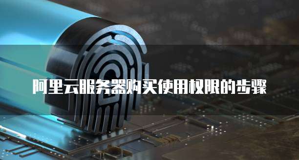 阿里云服务器购买使用权限的步骤