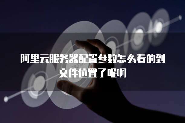 阿里云服务器配置参数怎么看的到文件位置了呢啊