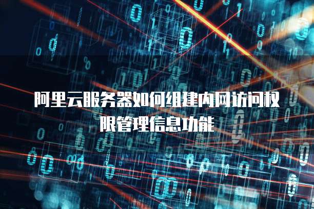 阿里云服务器如何组建内网访问权限管理信息功能