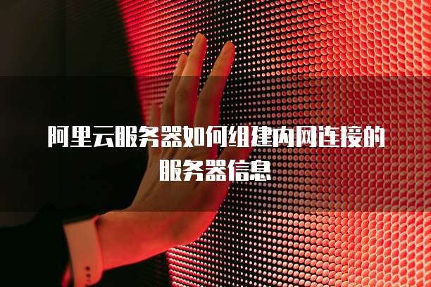 阿里云服务器如何组建内网连接的服务器信息