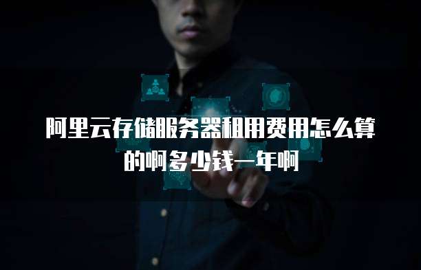 阿里云存储服务器租用费用怎么算的啊多少钱一年啊