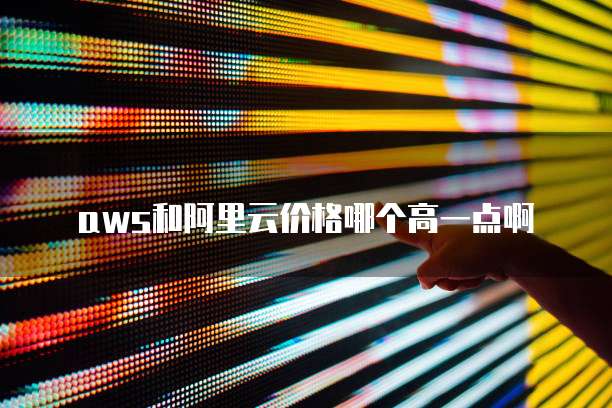aws和阿里云价格哪个高一点啊