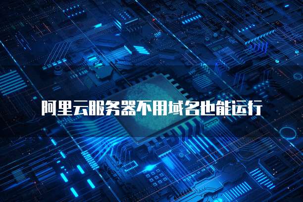 阿里云服务器不用域名也能运行