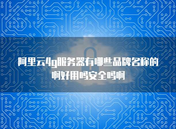 阿里云4g服务器有哪些品牌名称的啊好用吗安全吗啊
