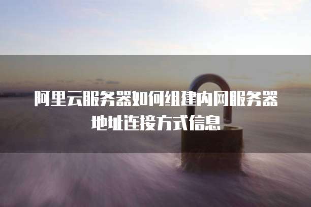 阿里云服务器如何组建内网服务器地址连接方式信息