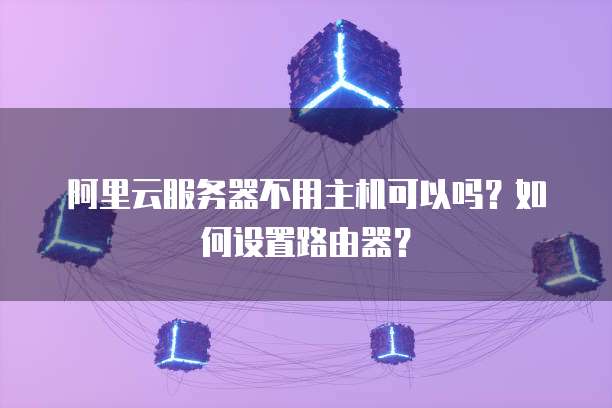 阿里云服务器不用主机可以吗?如何设置路由器?