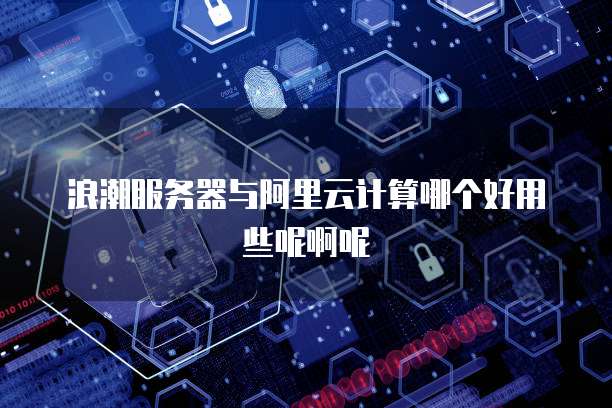 浪潮服务器与阿里云计算哪个好用些呢啊呢