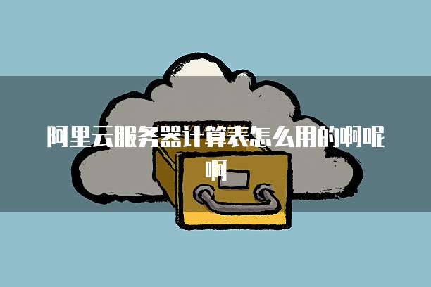 阿里云服务器计算表怎么用的啊呢啊