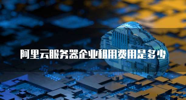 阿里云服务器企业租用费用是多少