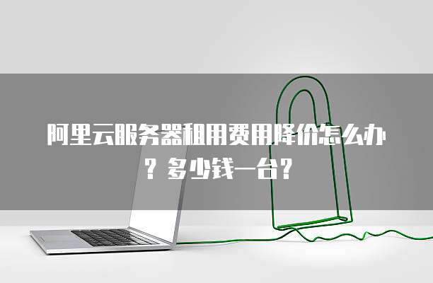 阿里云服务器租用费用降价怎么办?多少钱一台?
